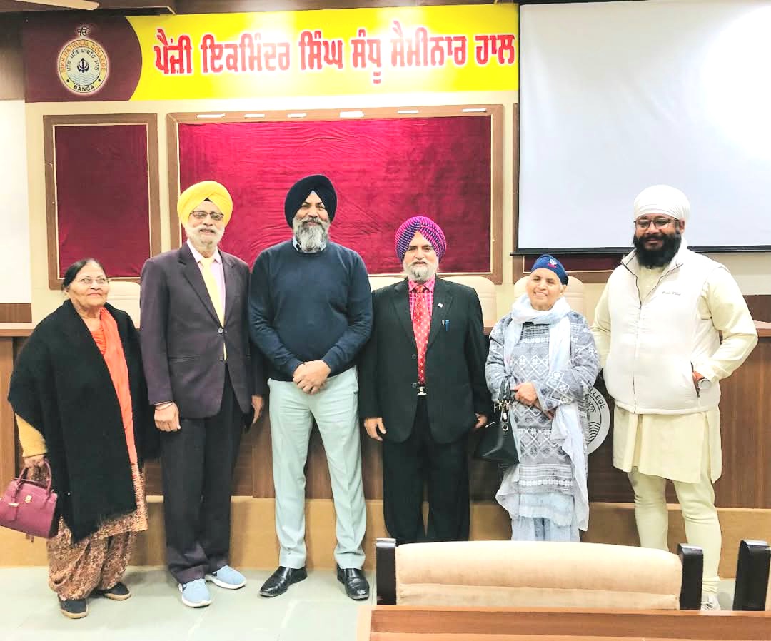 A ceremony was organized at Sikh National College Banga on the arrival of former professors of the college